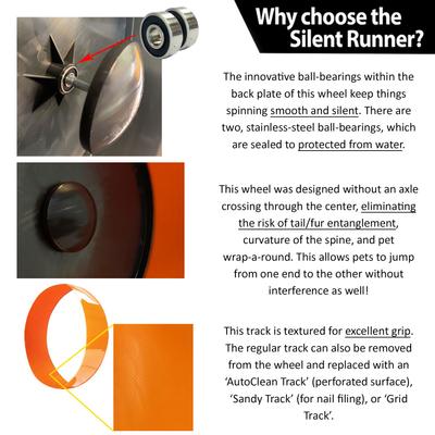 Show full view: Exotic Nutrition Silent Runner Small Animal Exercise Wheel, Orange, Regular slide 2 of 10