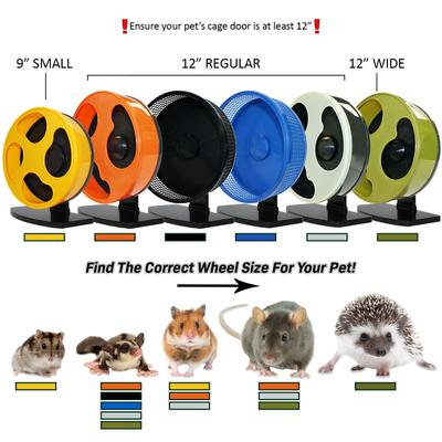 Show full view: Exotic Nutrition Silent Runner Small Animal Exercise Wheel, Orange, Regular slide 3 of 10