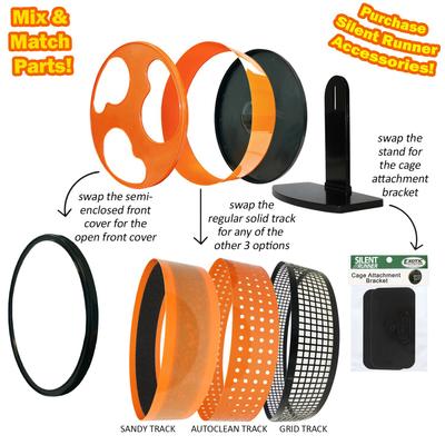 Show full view: Exotic Nutrition Silent Runner Small Animal Exercise Wheel, Orange, Regular slide 7 of 10