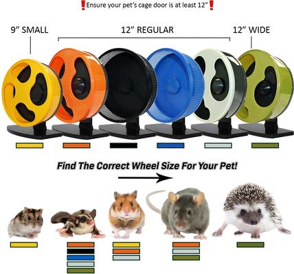 Show full view: Exotic Nutrition Silent Runner Small Animal Exercise Wheel, Yellow, Small slide 3 of 10