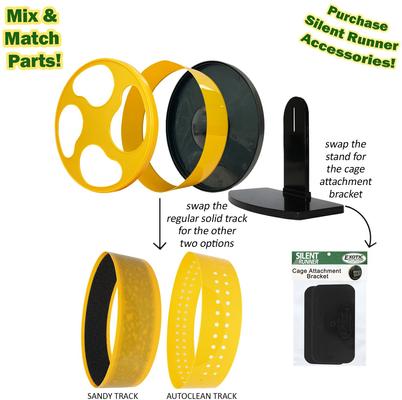 Show full view: Exotic Nutrition Silent Runner Small Animal Exercise Wheel, Yellow, Small slide 7 of 10