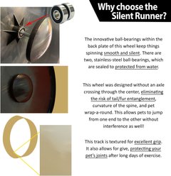 Exotic Nutrition Silent Runner Wheel 9-in Small Pet Toy, Cream slide 2 of 9