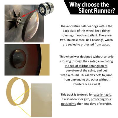 Show full view: Exotic Nutrition Silent Runner Wheel 9-in Small Pet Toy, Cream slide 2 of 9