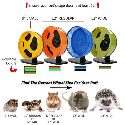 Show full view: Exotic Nutrition Silent Runner Wheel 9-in Small Pet Toy, Cream slide 5 of 9