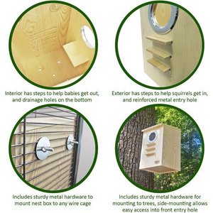 Exotic Nutrition Squirrel Nest Box Small Pet Hideout