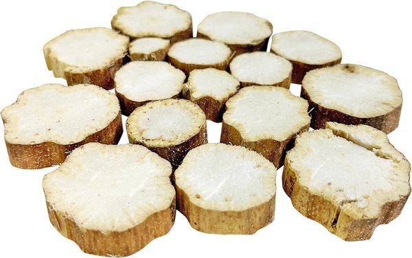 Show full view: Exotic Nutrition Sunflower Stalk Slices Small Pet Chew Toy slide 3 of 5