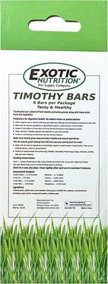 Show full view: Exotic Nutrition Timothy Bars Small Pet Chew Toy slide 6 of 7