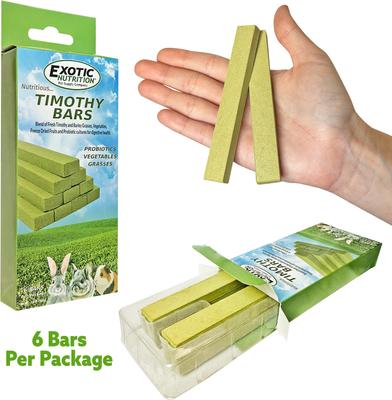 Show full view: Exotic Nutrition Timothy Bars Small Pet Chew Toy slide 4 of 7