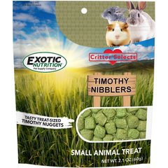 Exotic Nutrition Timothy Nibblers Small Animal Treats, 2-oz bag