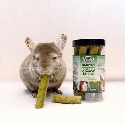 Show full view: Exotic Nutrition Timothy Puff Sticks Rabbit Treats, 9 count slide 5 of 9