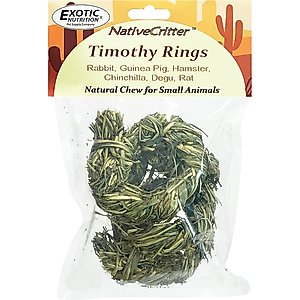 Exotic Nutrition Timothy Rings Small Pet Chew Toy