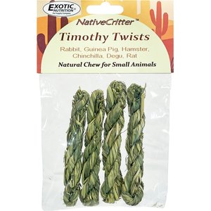 Exotic Nutrition Timothy Twists Small Pet Chew Toy