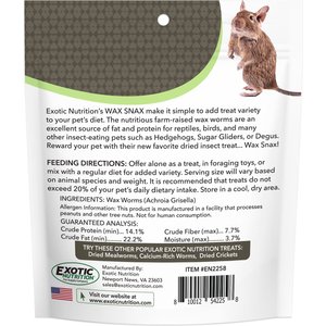 Exotic Nutrition Wax Snax Small Animal Treats, 1-oz bag