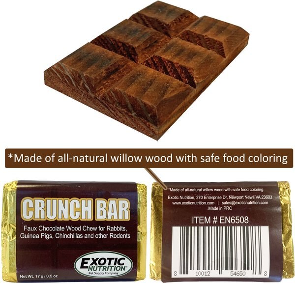 Exotic Nutrition Willow Crunch Bar Small Pet Chew Toy, 3 count