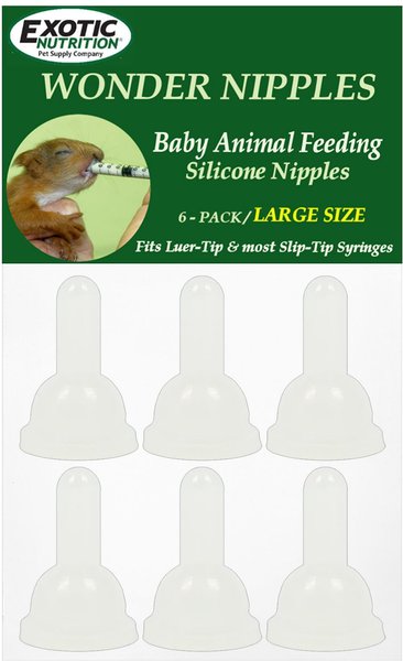 Exotic Nutrition Wonder Nipples Small-Pet Feeder, 6-pack