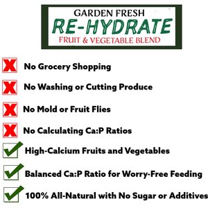 Exotic Nutrition ZooPro Garden Fresh Re-Hydrate Small Pet Treats, 10-oz bag