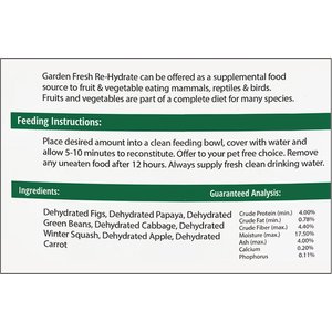 Exotic Nutrition ZooPro Garden Fresh Re-Hydrate Small Pet Treats, 10-oz bag