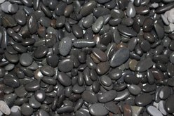 Exotic Pebbles Natural Washed Black Gravel, Black, 20-lb