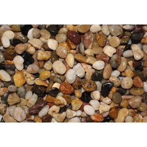 Exotic Pebbles Natural Washed Mixed Gravel, Mixed, 20-lb