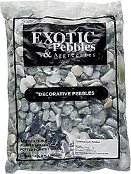 Exotic Pebbles Polished Jade Reptile & Terrarium Pebbles, 20-lb bag