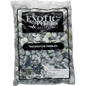Exotic Pebbles Polished Jade Reptile & Terrarium Pebbles, 20-lb bag