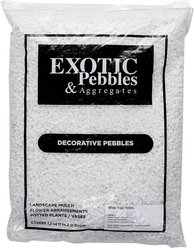 Exotic Pebbles White Bean Pebbles, 20-lb bag