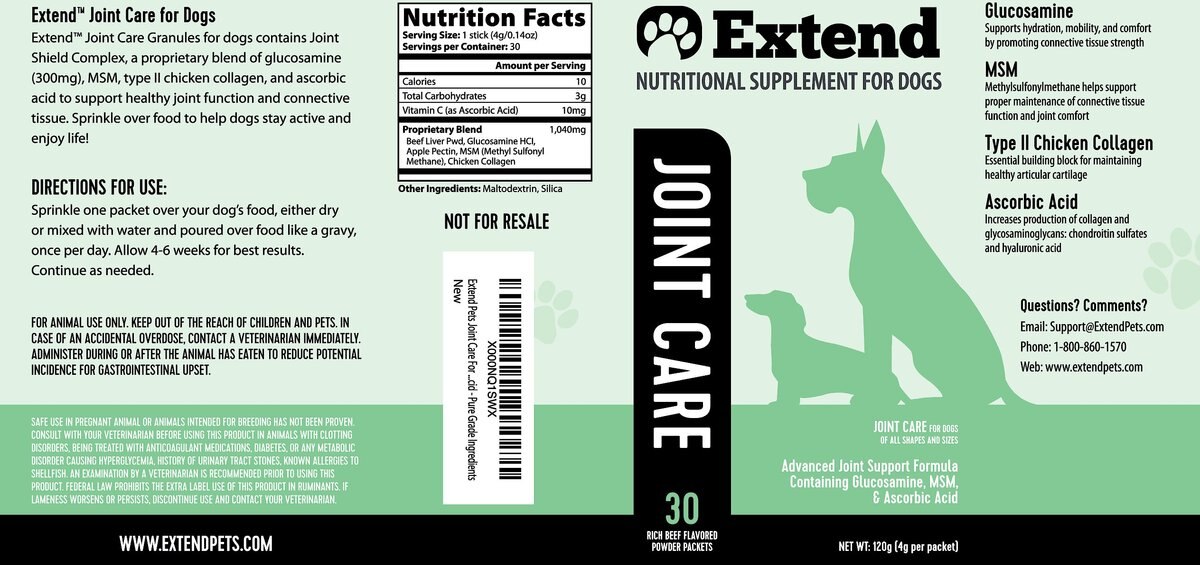 Extend Joint Care Nutritional Cat Supplements, 30 count