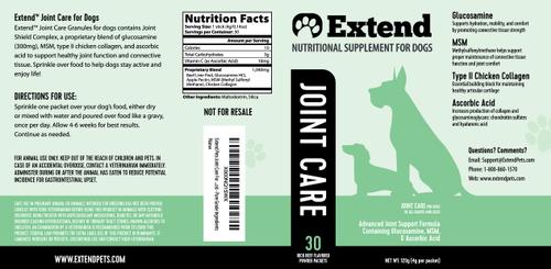 Show full view: Extend Joint Care Nutritional Dog Supplements, 30 count slide 3 of 9