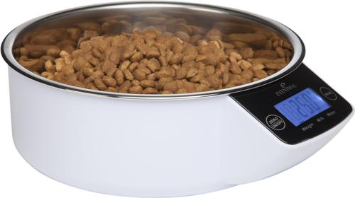 Show full view: Eyenimal Intelligent Non-Skid Stainless Steel Dog & Cat Bowl, White, 2.2-cup slide 3 of 3