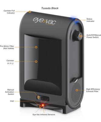 Show full view: EyeVac Professional Touchless Vacuum Cleaner, Black slide 2 of 9