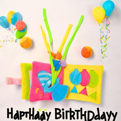 Show full view: EYS Birthday Adventure Book Crinkle, Hide & Seek Squeaky Treat Dog Plush Toy, Blue slide 6 of 11