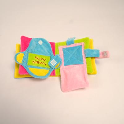 Show full view: EYS Birthday Adventure Book Crinkle, Hide & Seek Squeaky Treat Dog Plush Toy, Blue slide 7 of 11