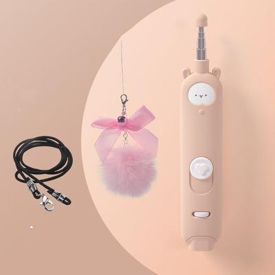 Show full view: EYS Cat Teaser Wand with Laser, Flash & UV Lights Cat Toy, Pink slide 2 of 6