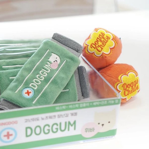 EYS Chewing Gum Plush Hide & Seek Treats Game Dog Toy, Green