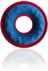 EYS Dog Floating Water Resistance Disc Toys & Feeding Bowl, Blue/Red