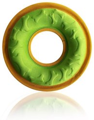 EYS Dog Floating Water Resistance Disc Toys & Feeding Bowl, Green/Yellow