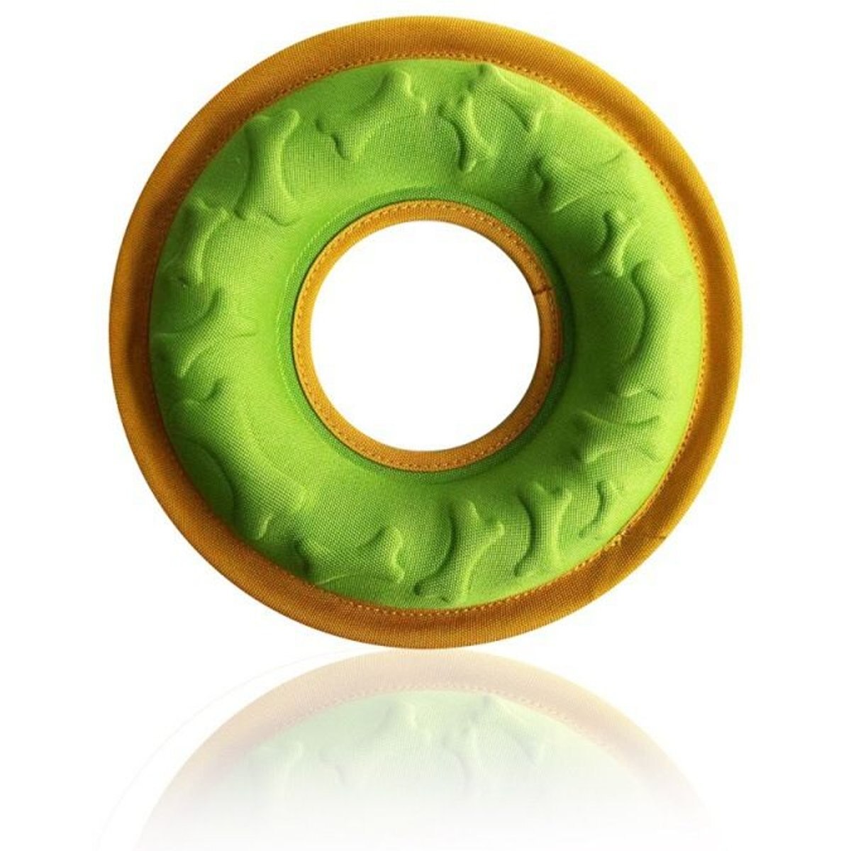 EYS Dog Floating Water Resistance Disc Toys & Feeding Bowl, Green/Yellow