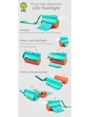 Show full view: EYS Dog Poop Bag Dispenser & Flashlight slide 6 of 7