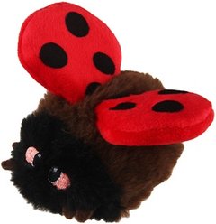 EYS GiGwi Dance & Chirp Ladybug Catnip Infused Motion-Activated Cat Toy, Brown