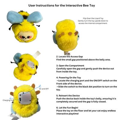 Show full view: EYS GiGwi Dance & Chirp Ladybug Catnip Infused Motion-Activated Cat Toy, Brown slide 2 of 6