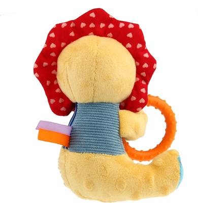 Show full view: EYS GiGwi Friendz Lion Squeaky & Crinkle Dog Plush Toy, Yellow slide 5 of 8