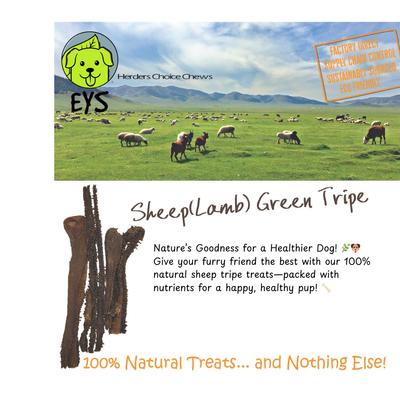Show full view: EYS Herders Choice Chews Green Tripe Dehydrated Dog Treats, 3.5-oz bag slide 7 of 8