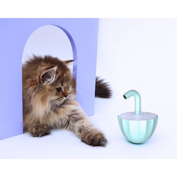 Luckylala Automatic Rechargeable Interactive Alien Laser Cat Toy with 3 Speed Modes, White