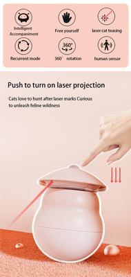Show full view: EYS Interactive Tumbler Laser Rotation Motion Cat Toy, Beige slide 2 of 11