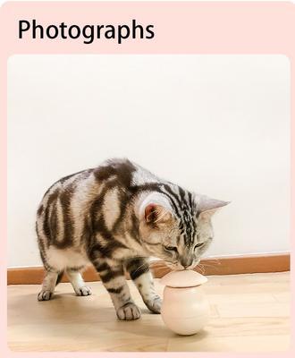 Show full view: EYS Interactive Tumbler Laser Rotation Motion Cat Toy, Beige slide 7 of 11