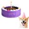 Show in main carousel: EYS Natural Rubber Durable Tough Cake Bowl Dog Chew Toy, Purple slide 6 of 7