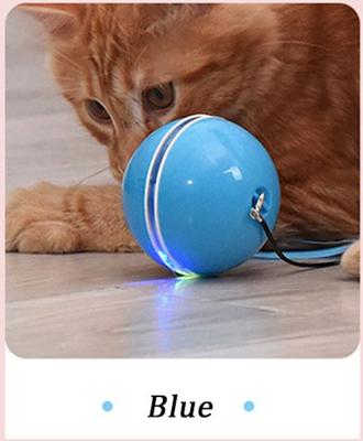 Show full view: EYS Rolling Ball Motion & Chasing with LED light Cat Toy, Blue slide 4 of 6