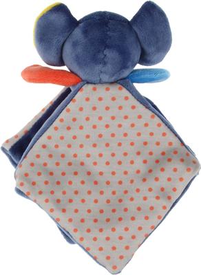 Show full view: EYS Suppa Puppa Elephant Squeaker & Crinkle Paper Dog Plush Toy, Blue slide 4 of 6