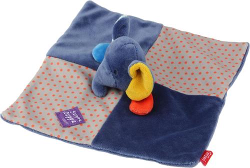 Show full view: EYS Suppa Puppa Elephant Squeaker & Crinkle Paper Dog Plush Toy, Blue slide 3 of 6