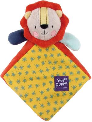 Show full view: EYS Suppa Puppa Lion Squeaker & Crinkle Paper Dog Plush Toy, Orange slide 4 of 4